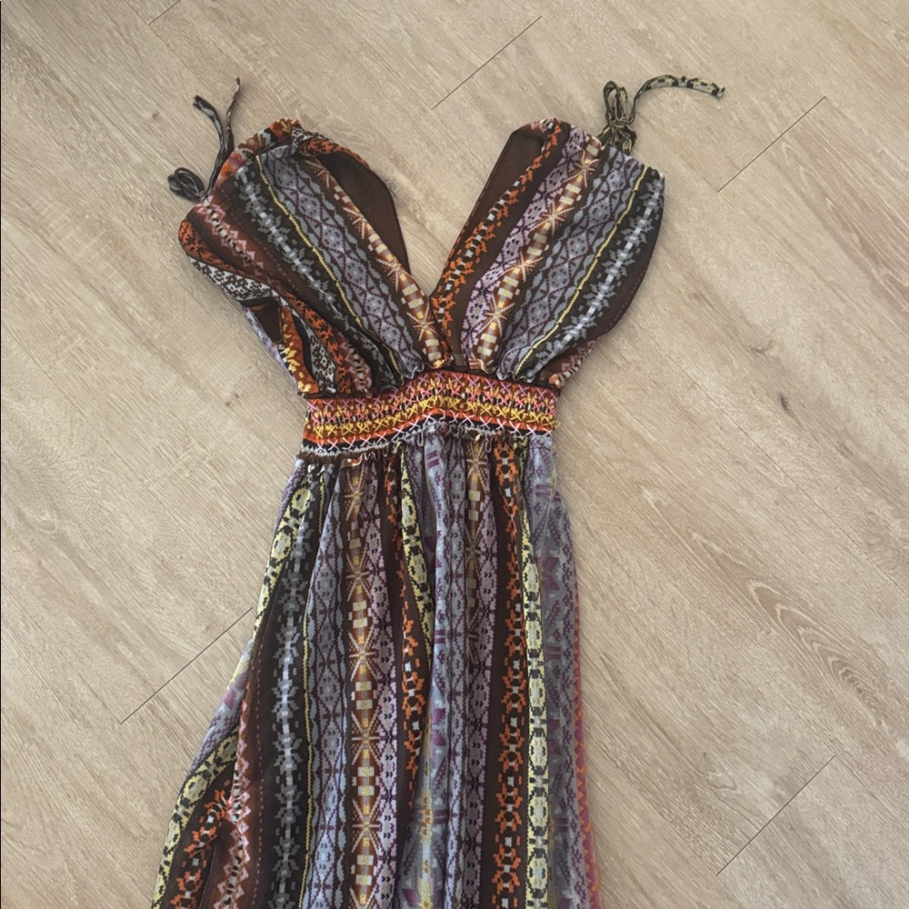Chelsea & Violet Striped Multicolor Maxi Dress